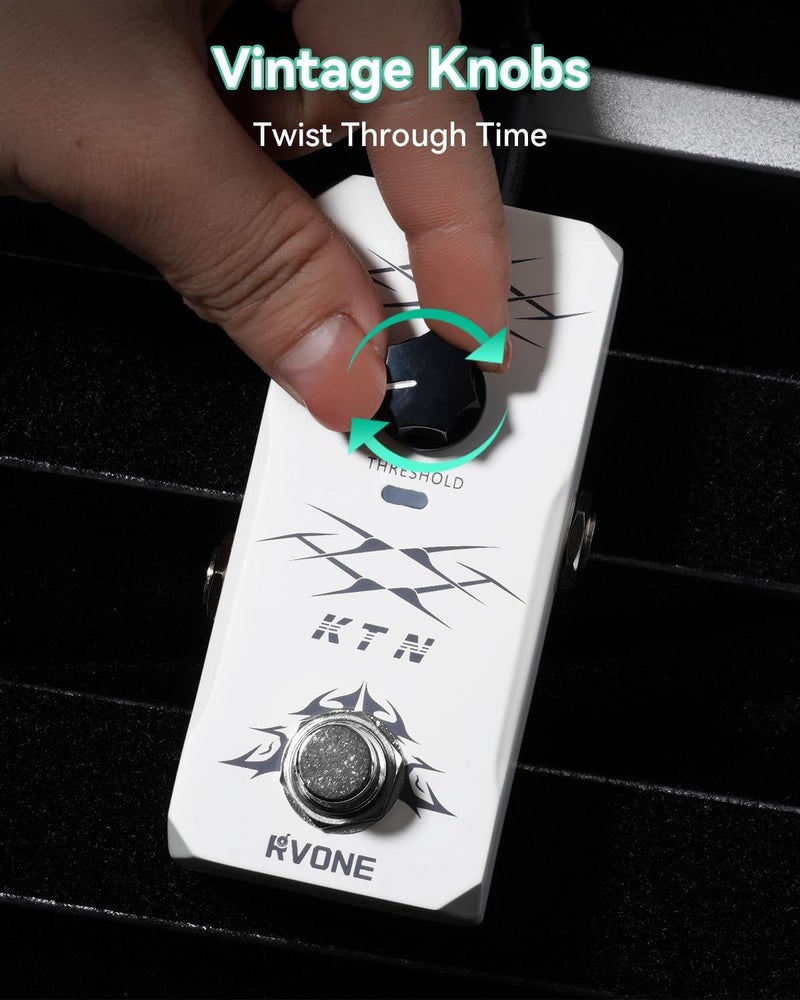 RVONE Noise Gate Guitar Pedal, Intelligent Noise Suppressor Pedal with Smart Threshold Control, Noise Killer Guitar Pedal, True Bypass & Aluminum Case, Analog Guitar Effects Pedal - Image 5